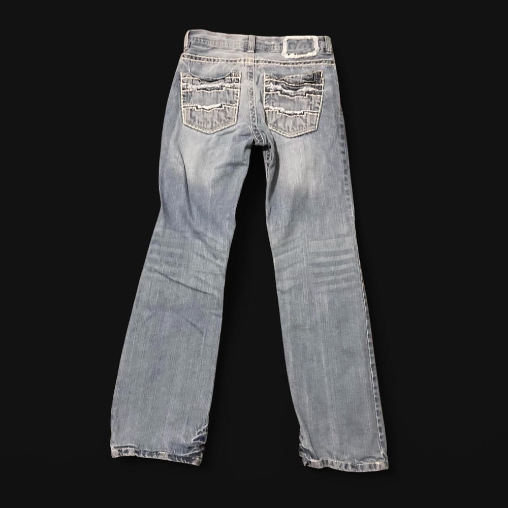 Helix boot jeans vtg 00s grunge thick stitch western style 30/32(30/32)